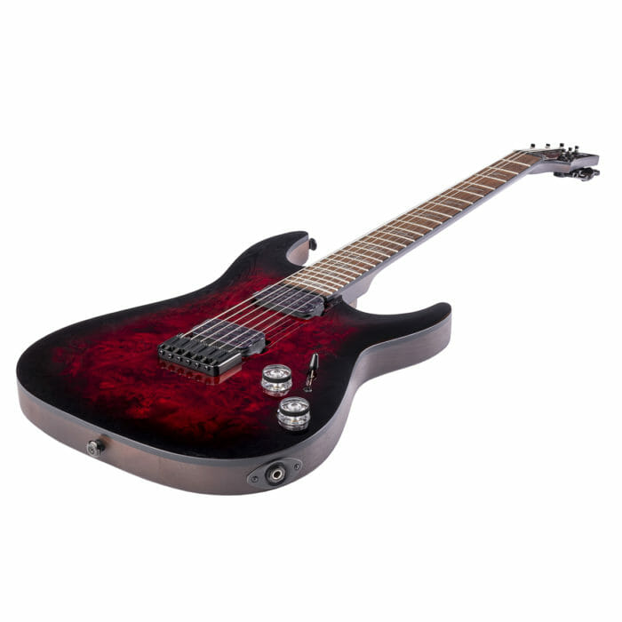 SCHECTER Omen Elite 6 Black Cherry Burst – Bild 4