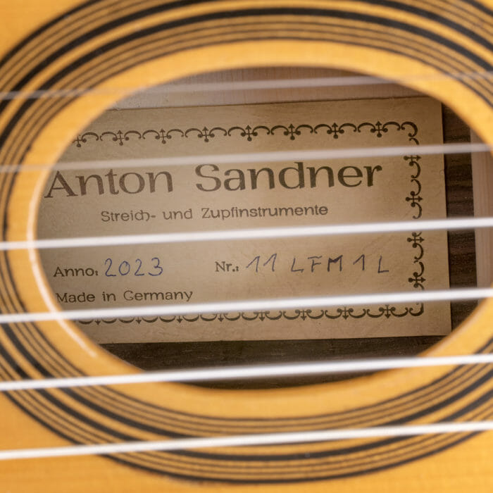 Anton Sandner Favino Gypsy Jazz-Gitarre 2023/ Nr.11 LFM1L Linkshänder-Modell – Bild 9