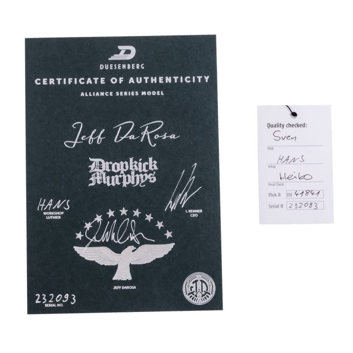 Duesenberg Alliance Series Jeff DaRosa Catalina Green Burst – Bild 11