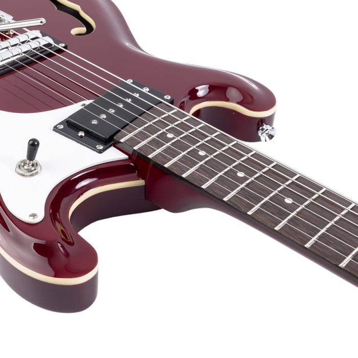 Danelectro 66 BT TR Baritone Transparent Red – Bild 8