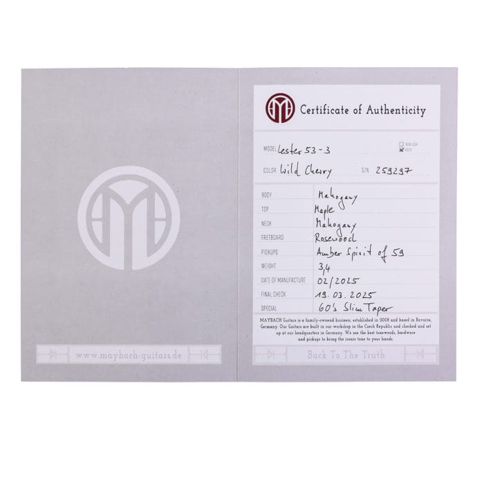 Maybach Lester 53-3 Wild Cherry 60s Slim Taper Aged – Bild 12