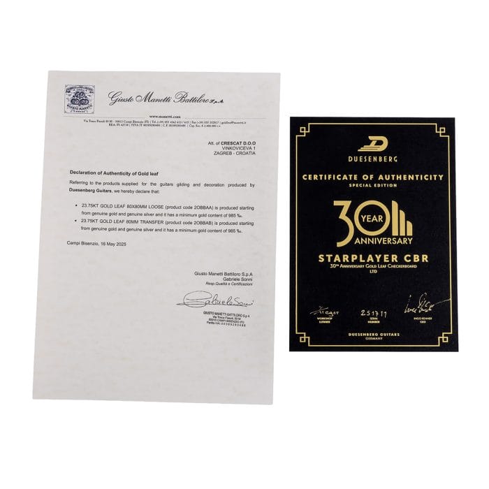 Duesenberg Starplayer CBR Gold-Leaf Checkerboard – Bild 13