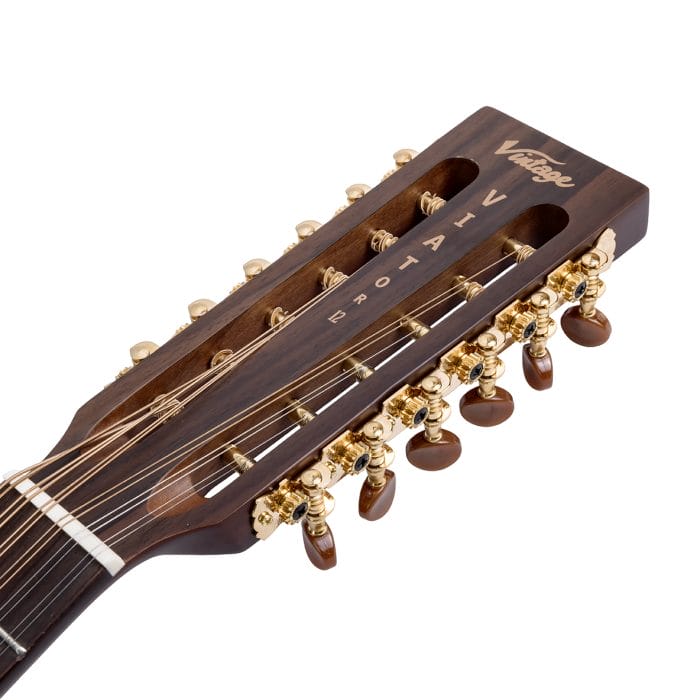 Vintage Viator Paul Brett 12 Saiten Electro-Akustik Gitarre – Bild 8