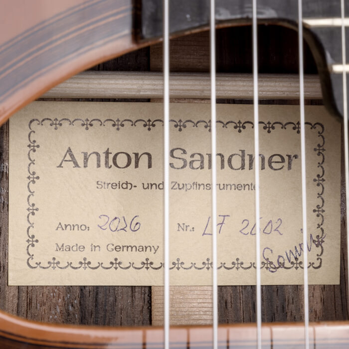 Anton Sandner Favino Gypsy Jazz-Gitarre Fichte - grande Bouche LF2602 – Bild 12
