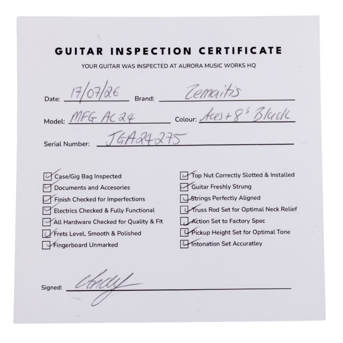 Zemaitis Guitars MFG-AC-24 Aces & 8s – Bild 13